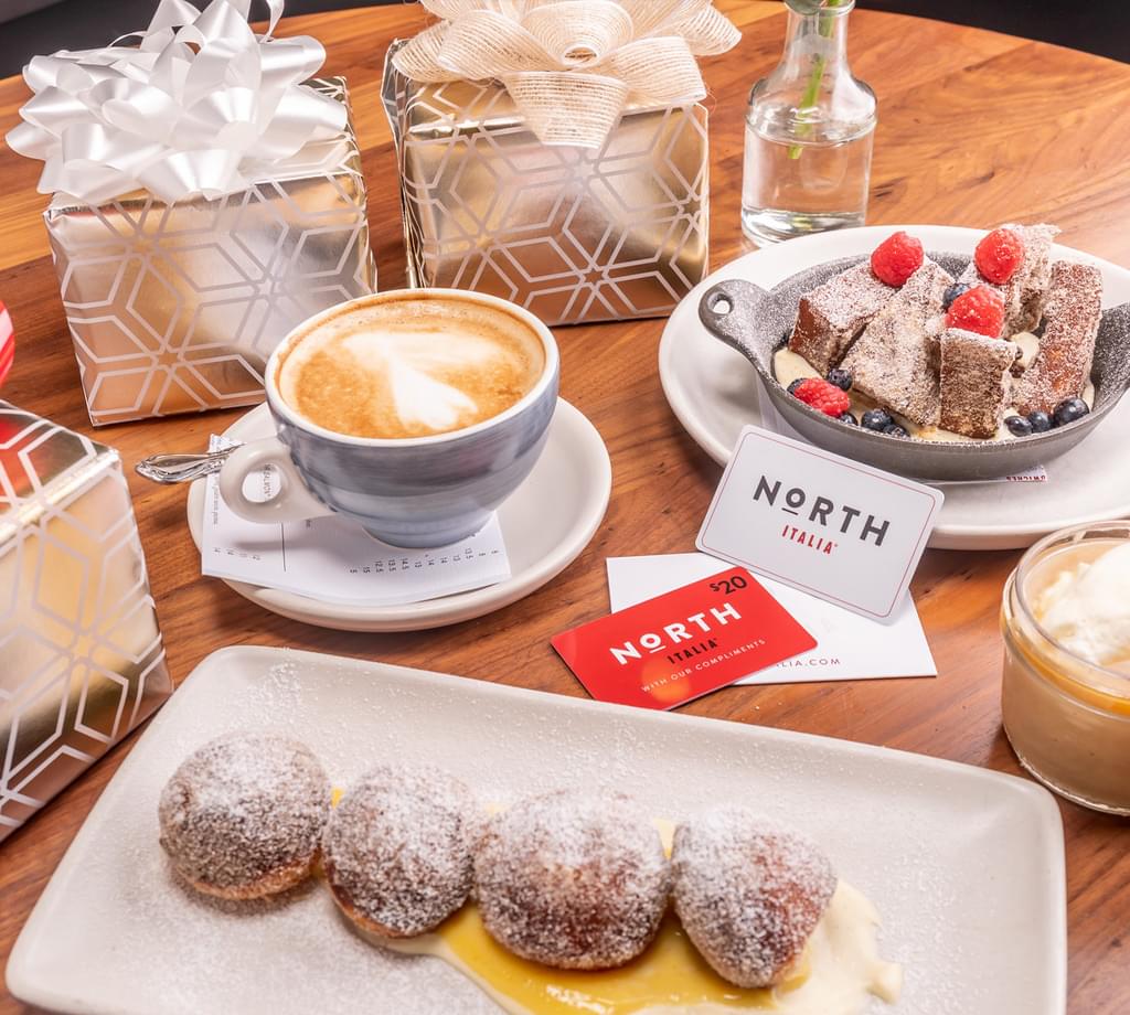 North Italia Gift Cards - $100 for them, $20 for you!